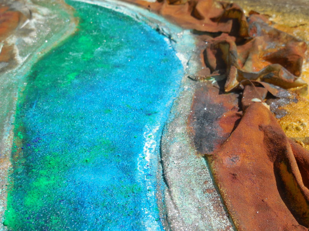 Landschaft (Detail), 80cm x 60cm, Mixed Media