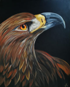 Steinadler, Acryl, 80cm x 100cm