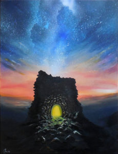 Sternentor II, 70 cm x 90 cm, Acryl, in Privatbesitz