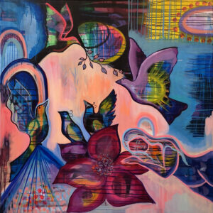 Dream on, 100cm x 100cm, Acryl