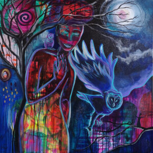 Adore the Night, 100cm x 100cm, Acryl